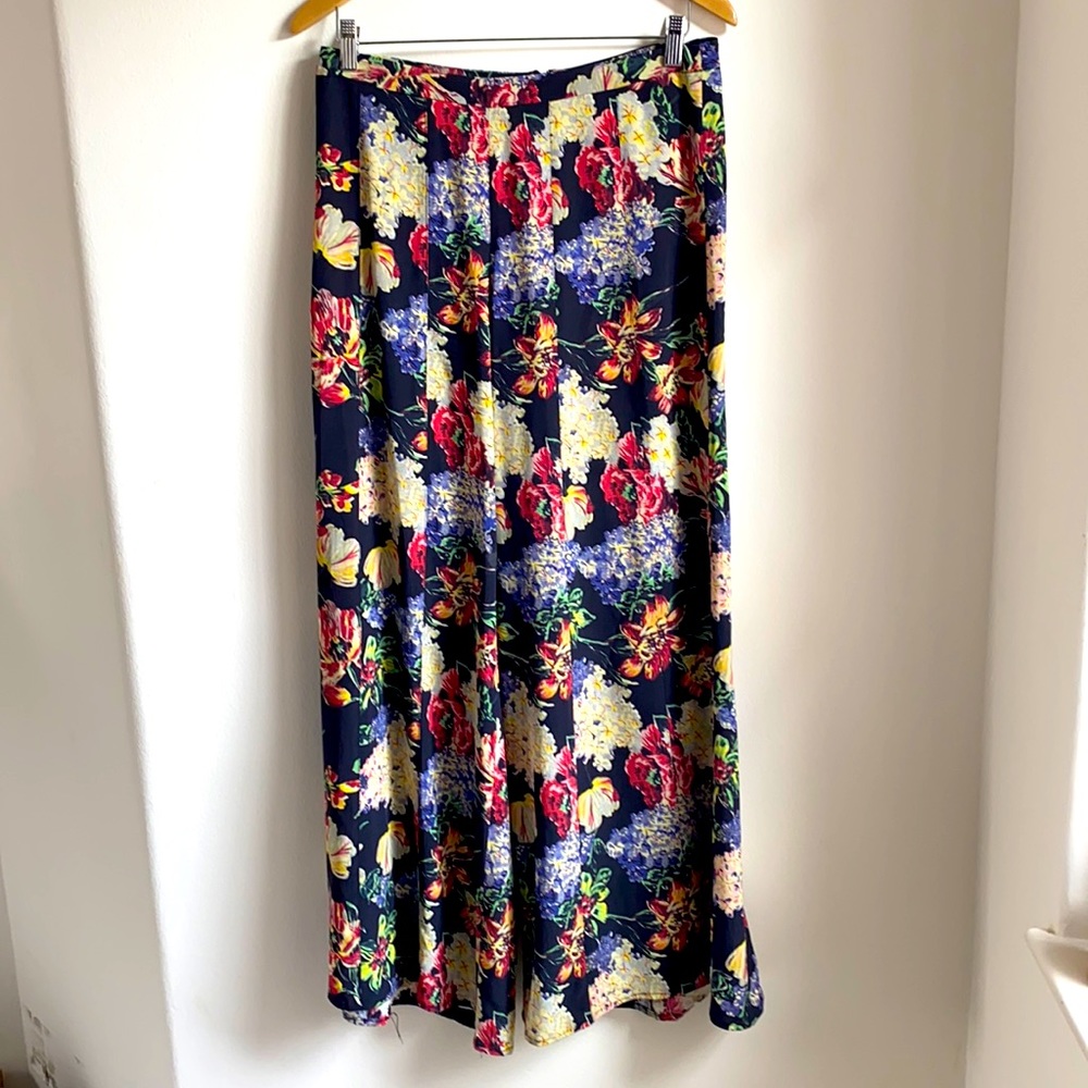 Haute Hippie Flower Print Flowy Pants Size 8